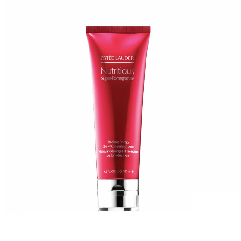 [LKK-B2464] Estee Lauder Nutritious Super-Pomegranate Upgraded Brightening Antioxidant 2-in-1 Cleansing Foam/Purifying Mask 125ml-2 piece set